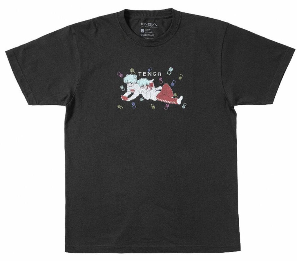 TENGA x Bob a.k.a En-Chan PLAY GAME T-Shirt 02 smoky black XL, TS-136-XL, Shop Exclusive