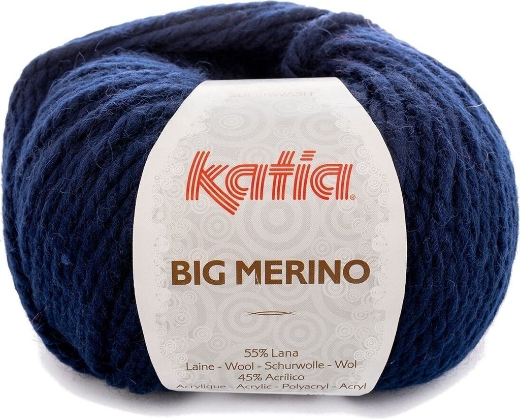 Katia Big Merino 5 Dark Blue Pletací příze Obrázek produktu 