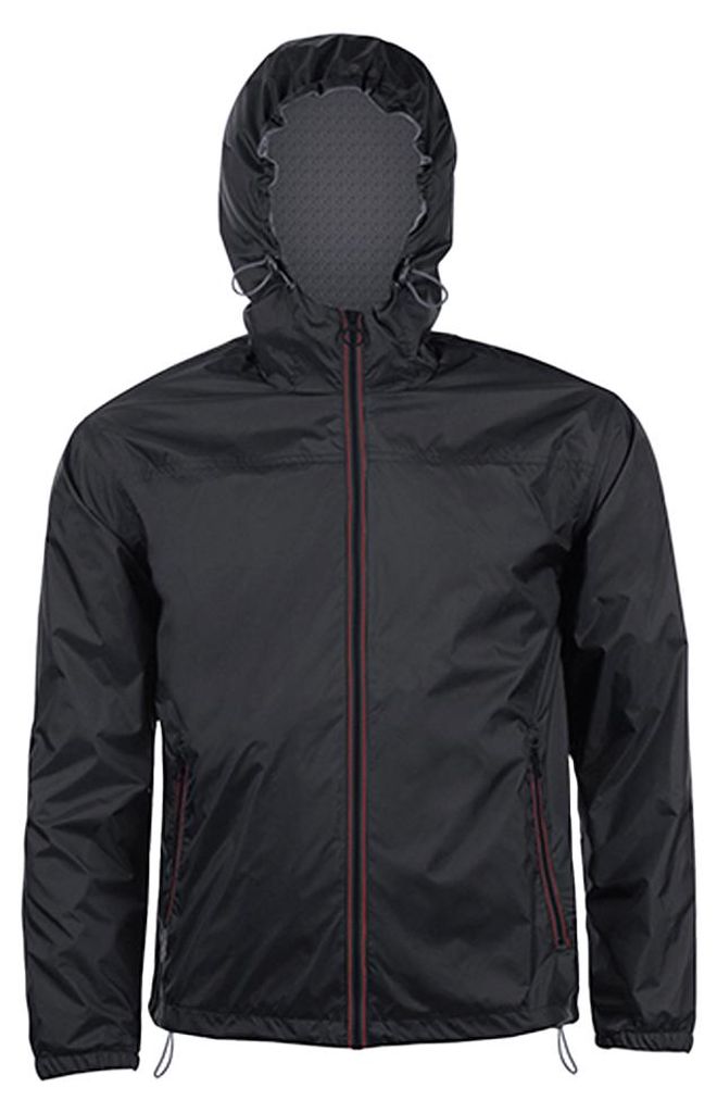SOLS - "Skate" Windjacke für Herren/Damen Uni LT5453 (XL) (Schwarz/Rot)