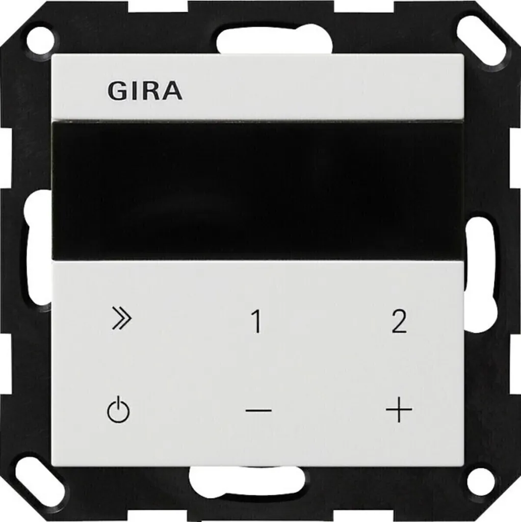 Éliminez les fils avec la Radio Murale Gira 232003 Système 55 IP Blanc