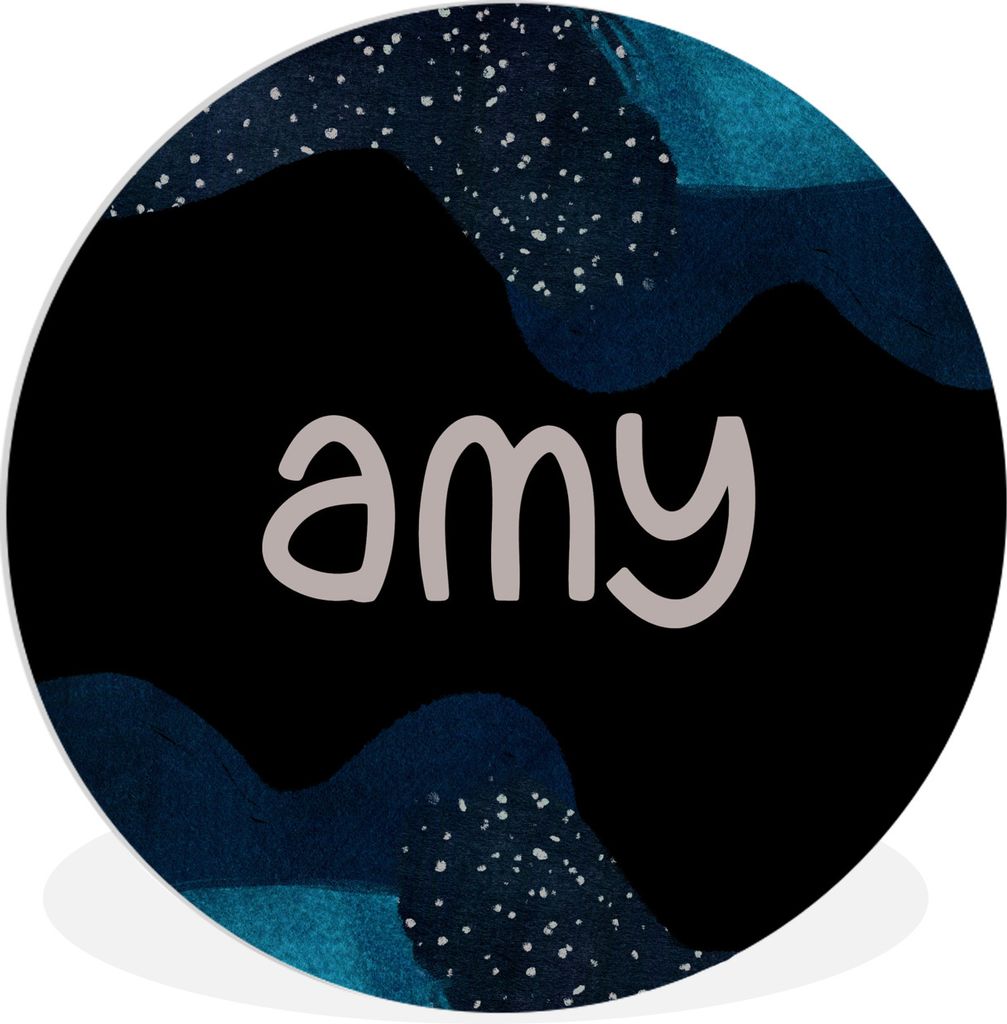 MuchoWow Rundes Wandbild - Runde Bilder Amy - Pastell - Mädchen Ø 90 cm Kreis Wanddekoration Kunststoff - Wandkreis - Wandschmuck - Wand-Kreis ...