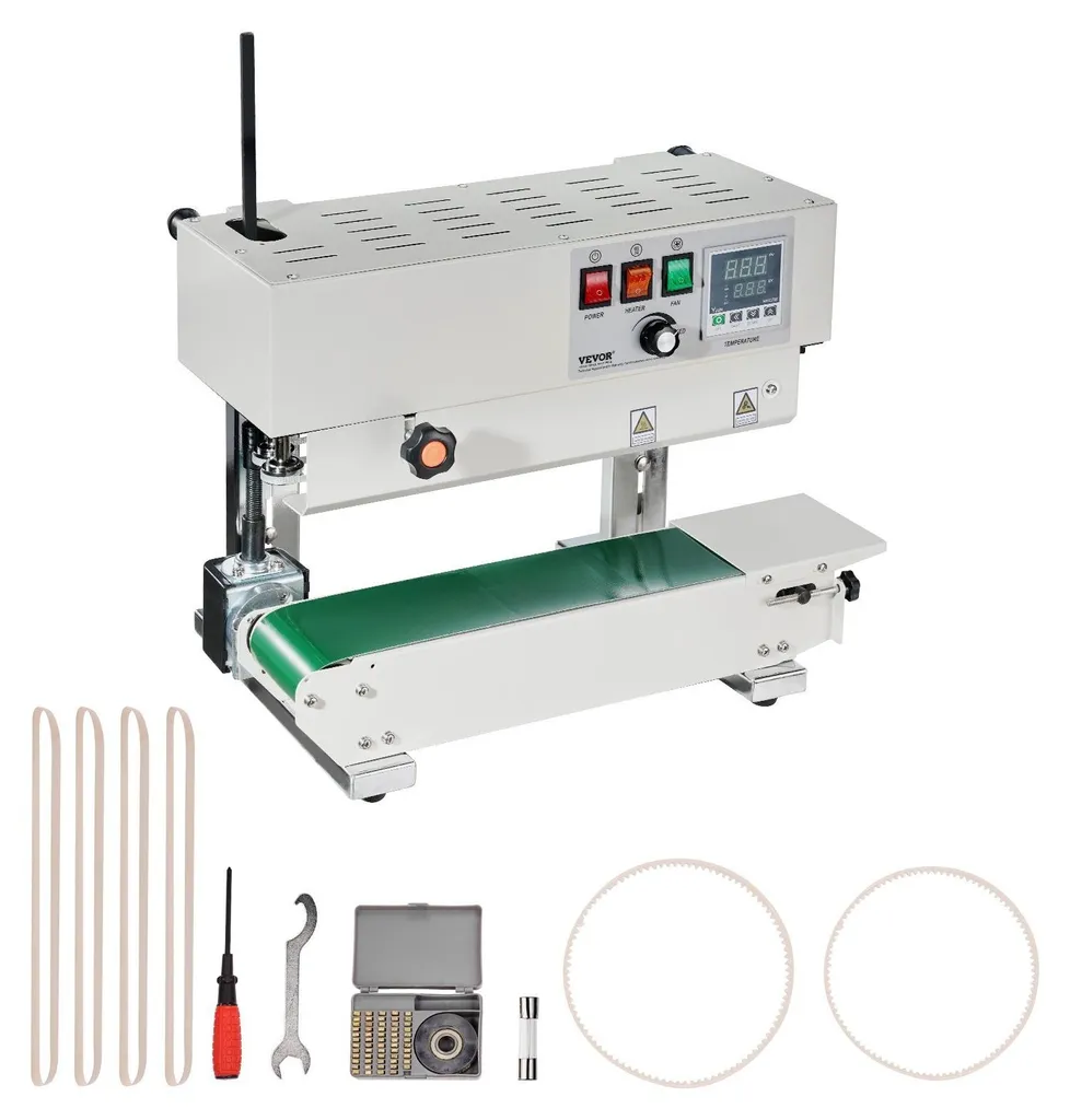 Scelleuse thermique en continu 600W avec convoyeur réglable 6-12mm