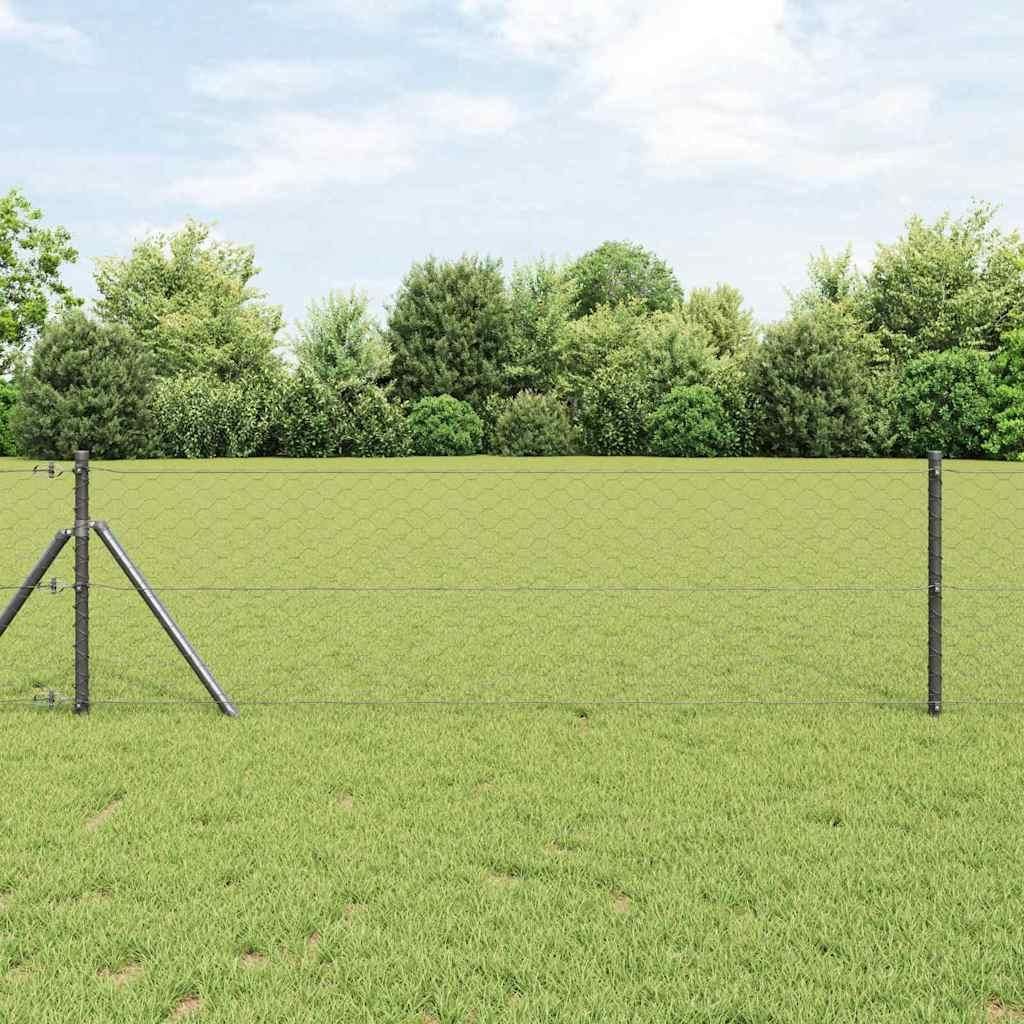 Maison Exclusive - Ground Fix Geschweißter Drahtzaun 10 x 0,6 m (B x H)