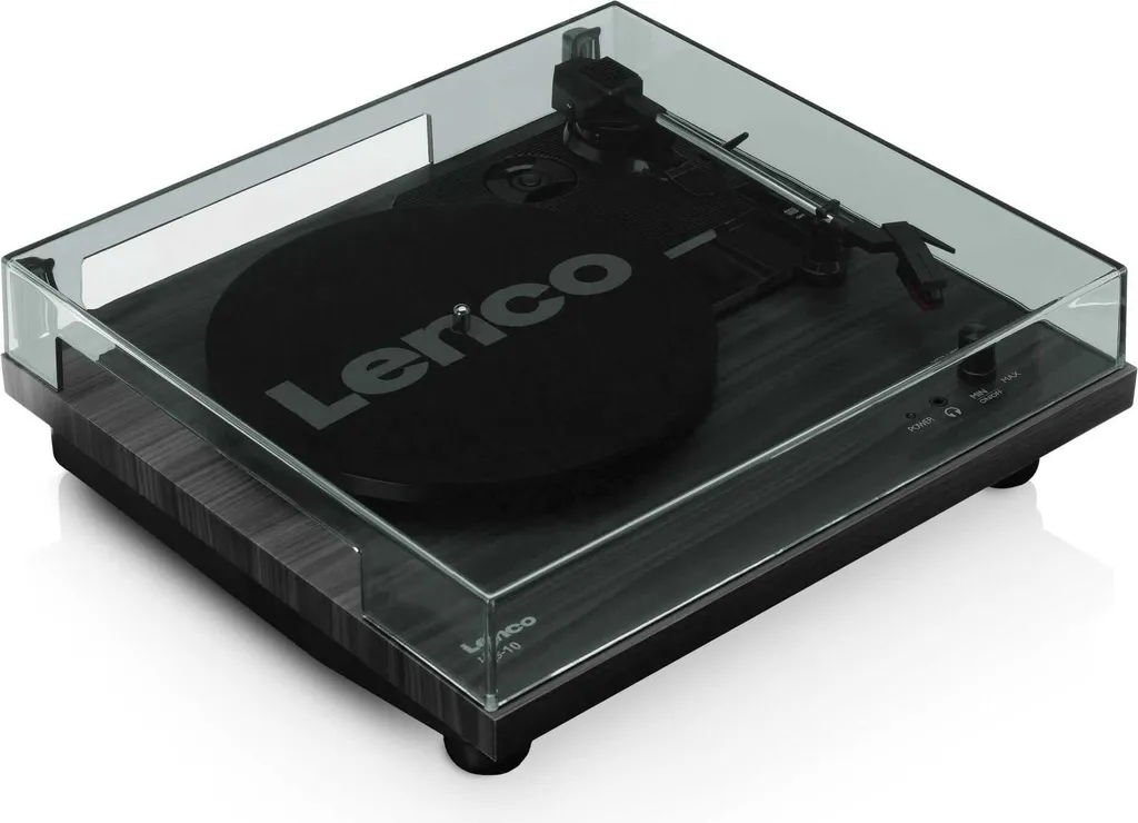 Giradischi Moderno Lenco LS-10BK Nero - Stile e Vinile per Casa - 12