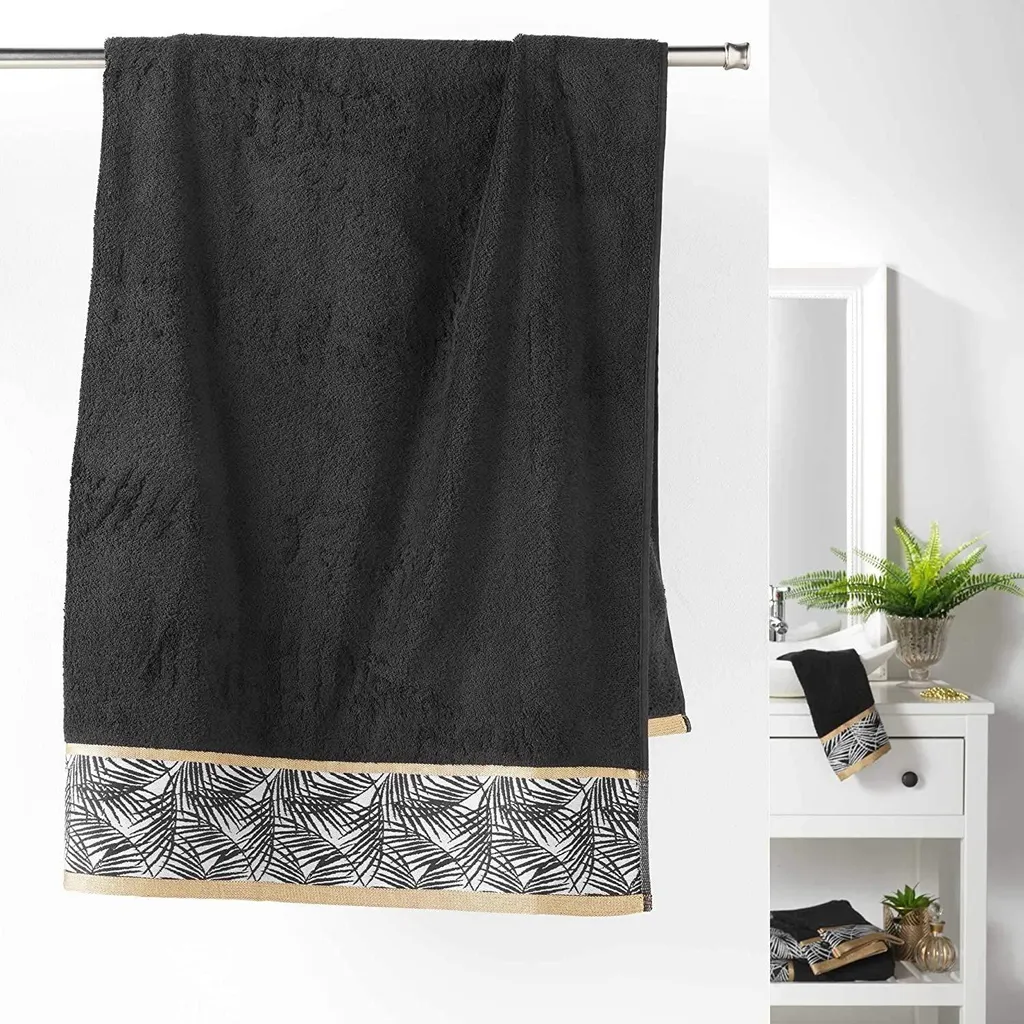 Serviette ORBELLA blanche 90x150 cm en coton ultra absorbant et doux