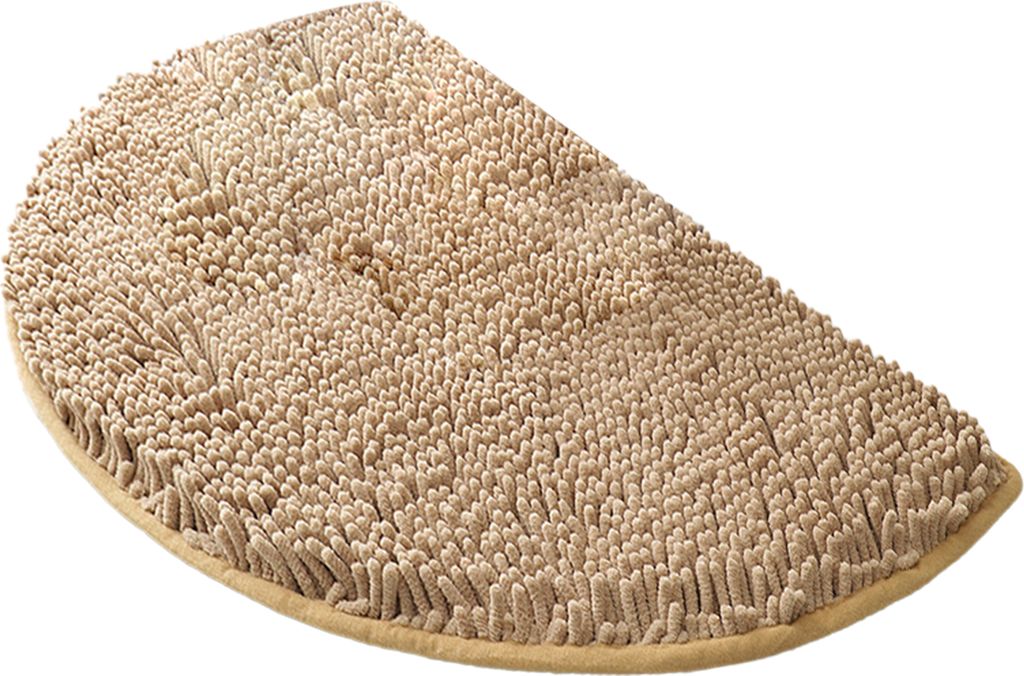 Badematte Halbkreis Anti-Rutsch Dicke weiche Shaggy Super Wasser absorbierende Chenille Dusche Boden Teppich Pad Badezimmer Schlafzimmer Supplies