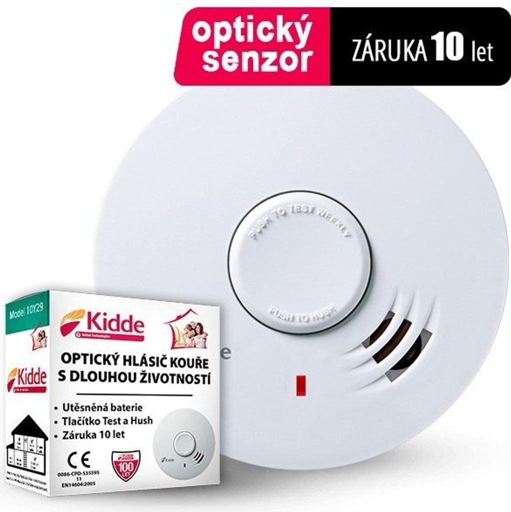 Rivelatore d'incendio Kidde 10Y29 con batteria di 10 anni Immagine del prodotto 