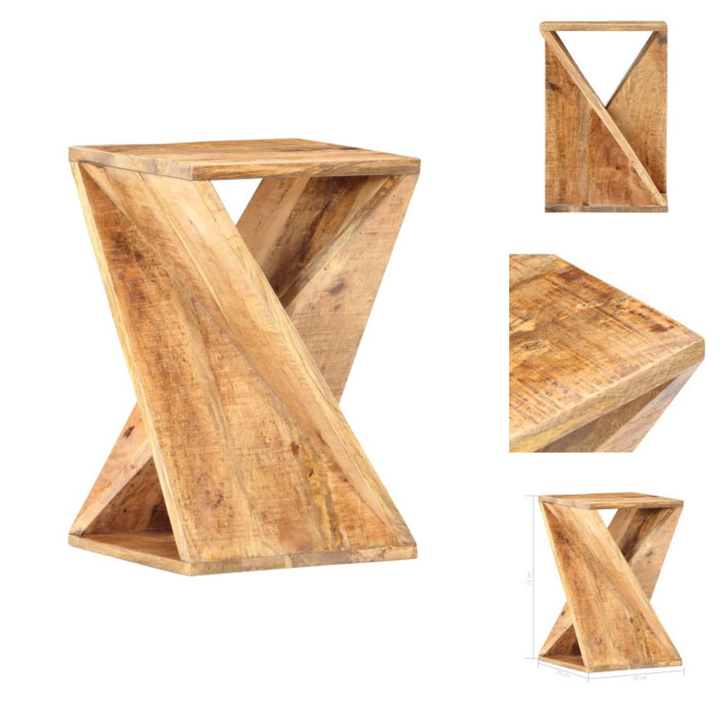 vidaXL Beistelltisch 35x35x55 cm Massivholz Mango - Beistelltische