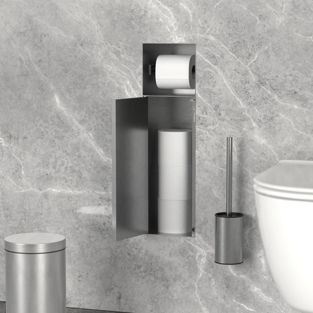 LuxeBath Unterputz-Schrankmodul Edelstahl für die Produktbild 