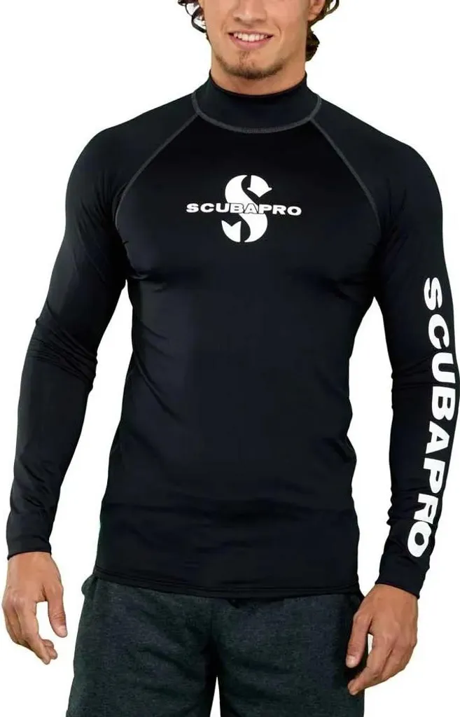 Rash Guard Scubapro UPF 50 Noir L Homme - T-shirt de Protection Solaire