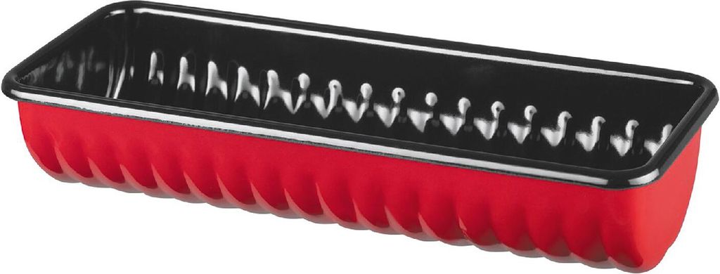 RIESS Rehrückenform 30x10cm rot Emaille Produktbild 