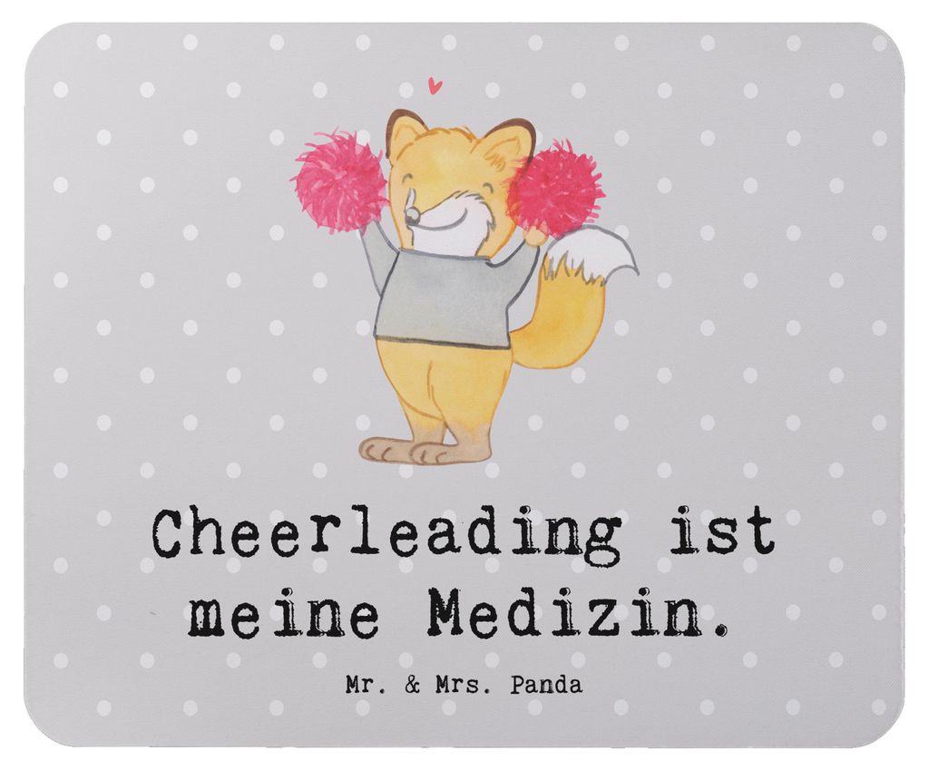 Mr. & Mrs. Panda Mauspad Fuchs Cheerleader - Grau Pastell - Produktbild 