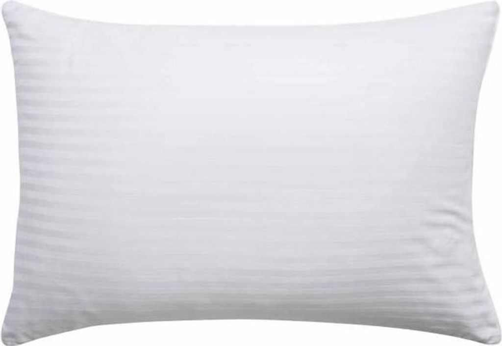 Kissen Toison D'Or Epure, 50x75cm, Medium Komfort, Weiß, Satin Baumwolle Jacquard Bezug, Silikonisierte Hohlfaser Füllung