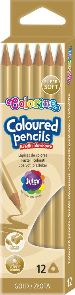 Trojhranné tužky 12 ks Colorino Gold Obrázek produktu 