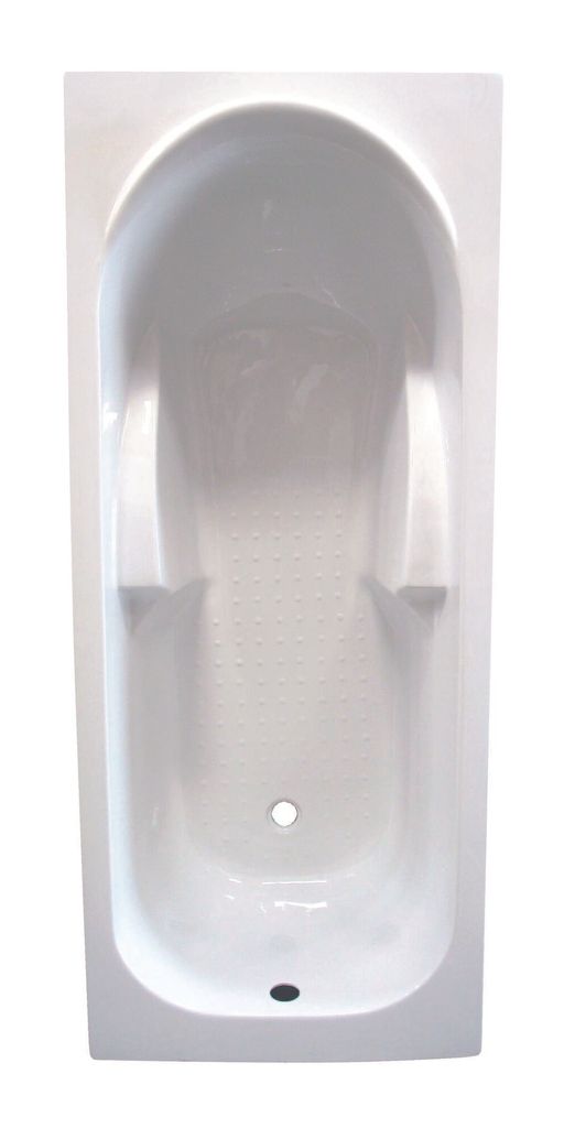 ONDEE ZEN – Rechteckige Badewanne FANY 170 x 70 cm – ABS und 3 mm starkes, verstärktes Acryl – Weiß