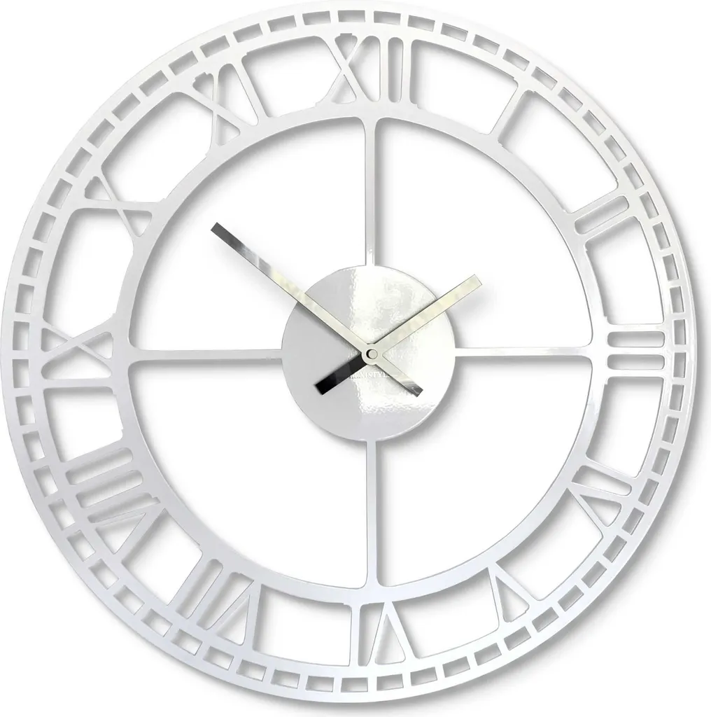 Horloge murale vintage salon et chambre - Métal noir 50 cm - Fabriquée UE