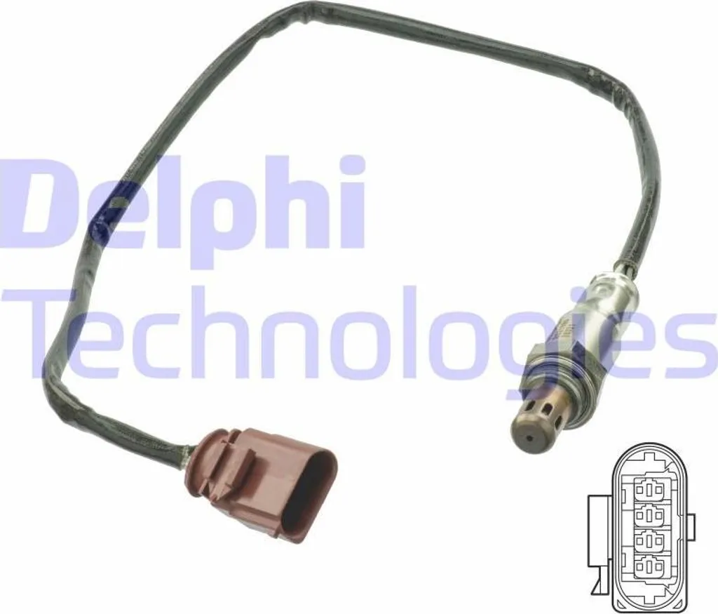 Sonde Lambda Delphi ES21090-12B1 pour VW Golf VII et Polo OE 04E906262AR