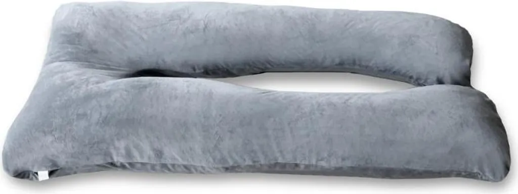 Coussin de maternité BANANAIR 140x80 cm pour sommeil latéral velours
