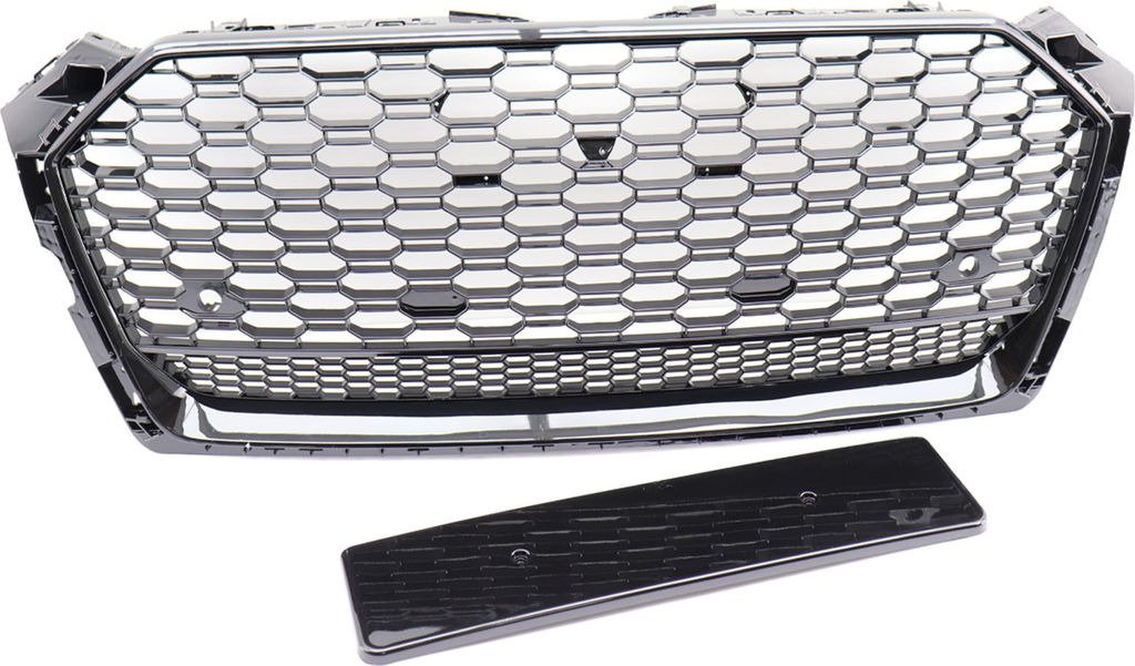 Kühlergrill Sportgrill Wabengrill Grill Schwarz Glanz für Audi A5 F5 ab 2016-