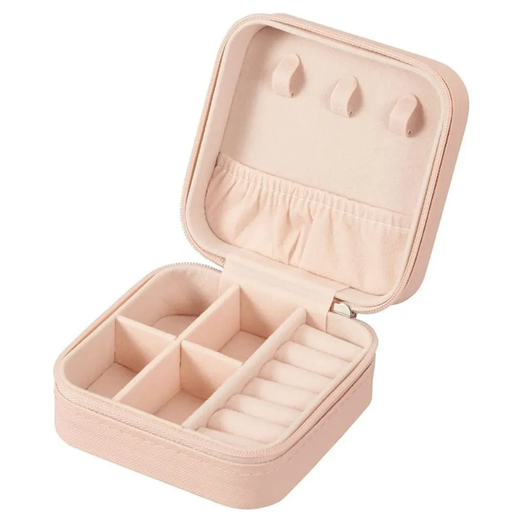 Portagioie Rosa UNIQ per Orecchini - Scrigno in Pelle Pink Square