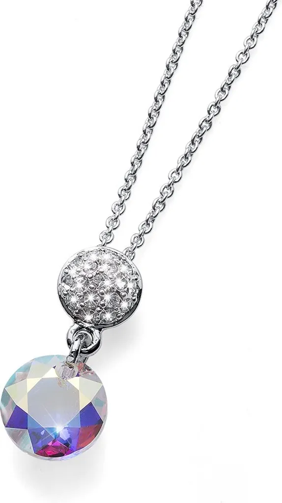 Collier pendentif scintillant Hero 11898 AB avec cristaux facettés