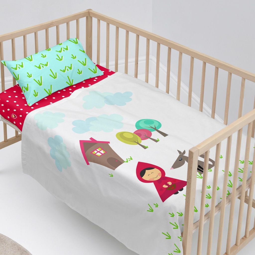 Grandma Oberlaken set kinderbett 2 teiliges 120x180 cm (Kinderbett) 100% Baumwolle Hergestellt in Europa