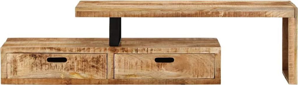 vidaXL TV-Ständer (118–200) x 30 x 40 cm Massivholz Mango