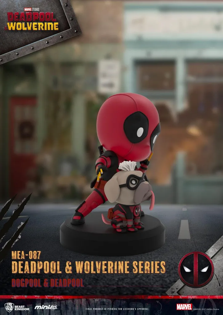 Set de Figurines de Collection Deadpool & Wolverine Marvel Série MEA 8cm