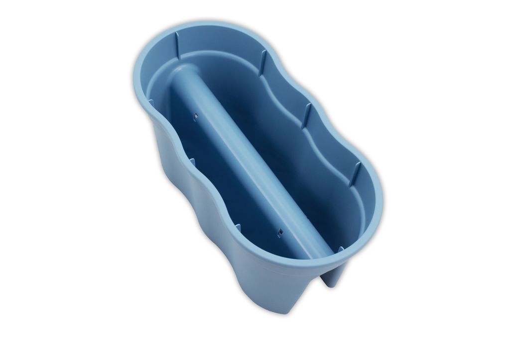 KHW Geländerblumentopf Flowerclip XL, 2er Set, meerblau Produktbild 
