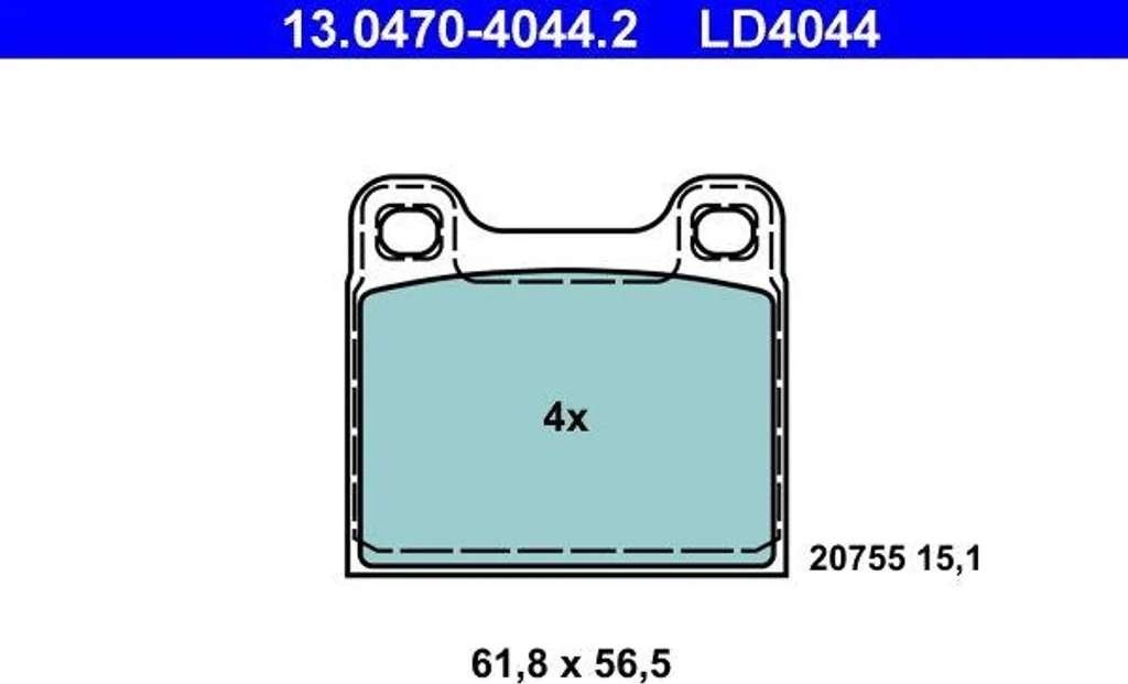 Remplacement plaquettes de frein ATE 13.0470-4044.2 pour Volvo S70 C70
