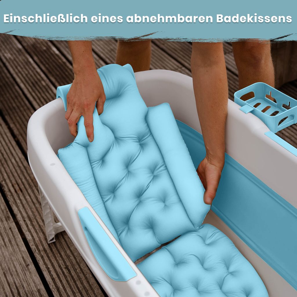 HelloBath® Faltbare Badewanne für Erwachsene L, 143x60x54cm Produktbild 8
