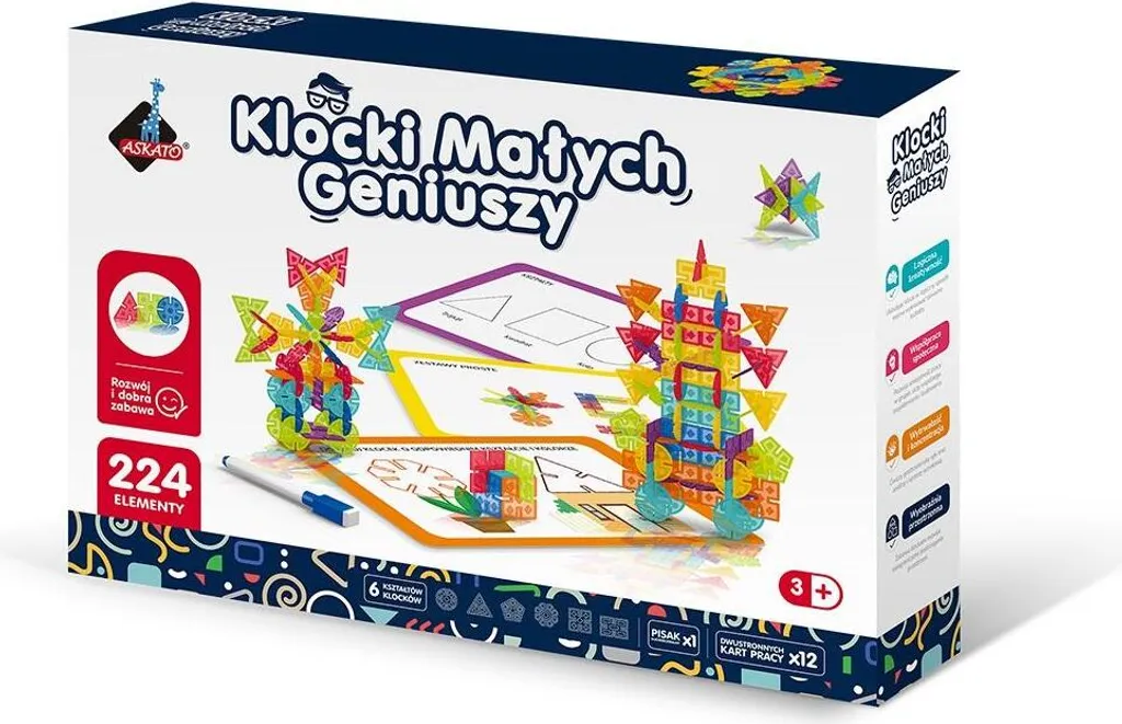 Little Genius Blocks Flocons De Neige Géométriques 224E - Jeu Créatif