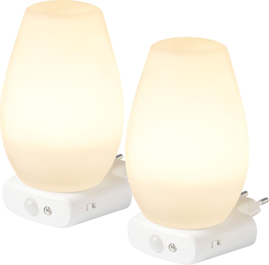 LED Steckdosenleuchte 2er-Set Taschenlampe Weiß RGB Produktbild 