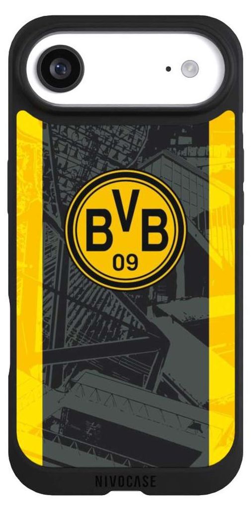 NIVOCASE Handyhülle für Apple iPhone Air Hülle NIVOpure Case Schwarz BVB Borussia Dortmund Stadion