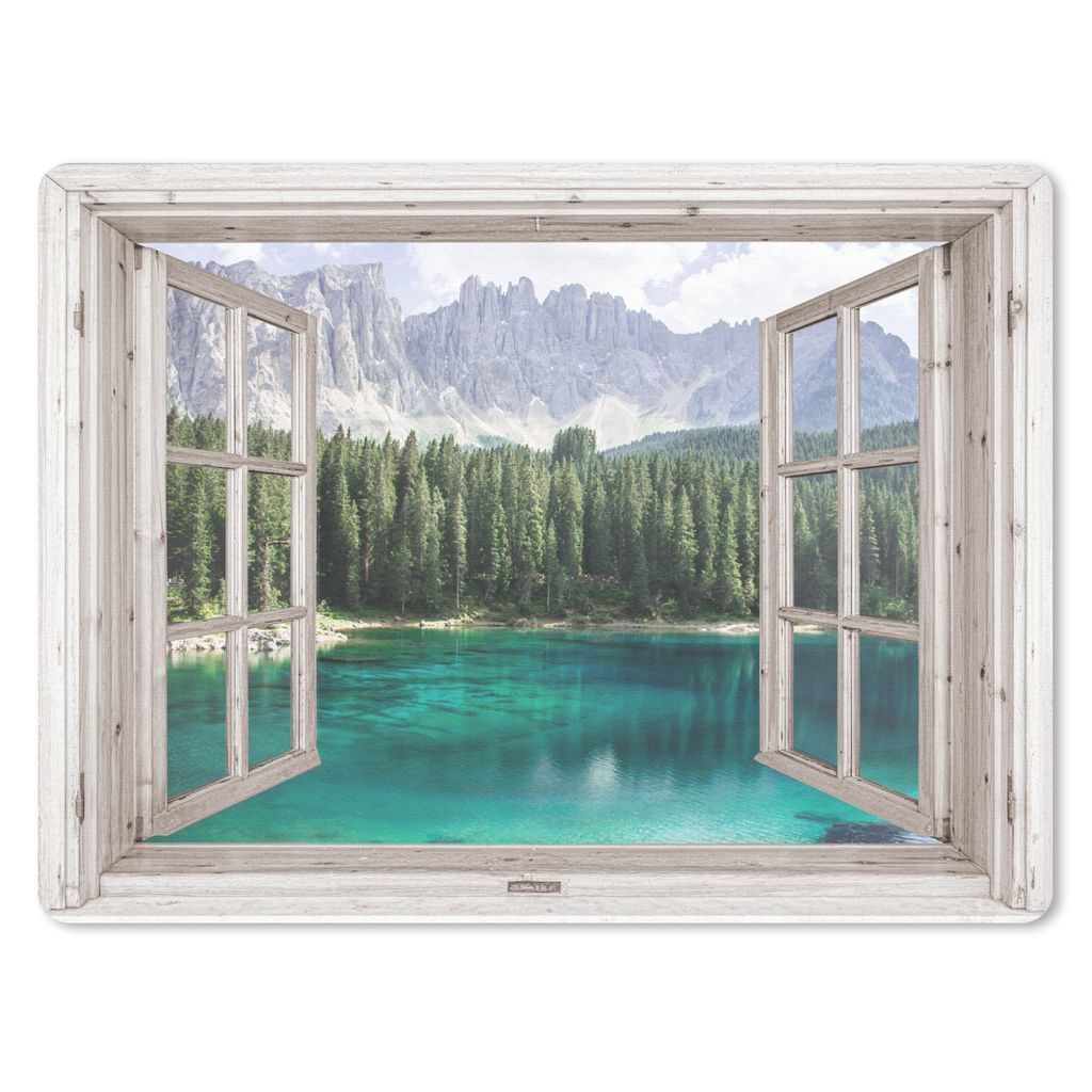 MuchoWow Mauspad Mousepad Aussicht - Italien - Berg 23x19 cm - Mousepads - Maus Mat - Pad - Mausunterlage - Schreibtischunterlage - Mauspad