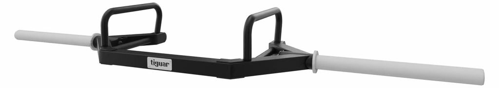 tiguar Open Trap Bar – Offene Hex Bar 200 cm – 550 kg max. Belastung – für Kreuzheben, Ausfallschritte & Farmer Walk – mit zwei Griffhöhe...