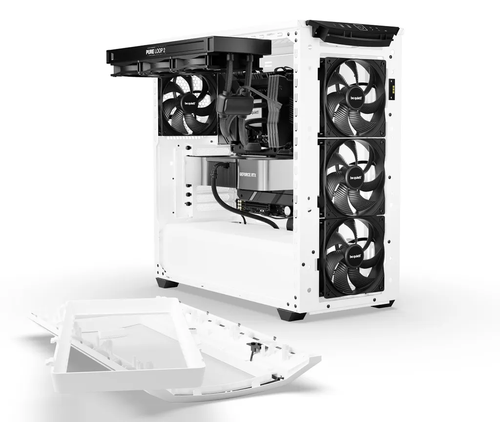 Shadow Base 800 DX White : Boîtier PC avec Airflow Massif et ARGB Blanc - 9