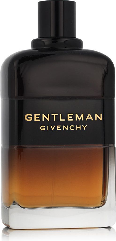 A product shot of a bottle of Givenchy Gentleman Reserve Privee Eau de Parfum for men.