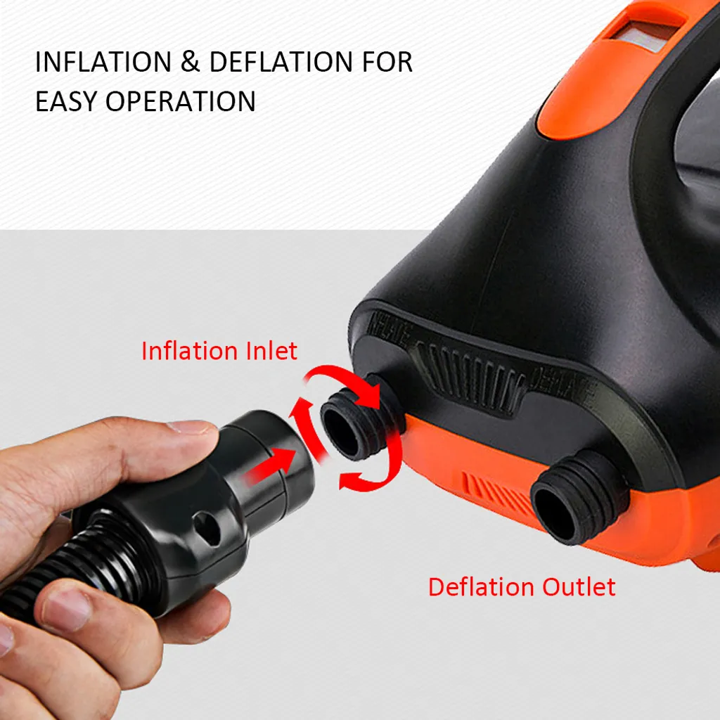 Pompe à air portable 20 PSI à double étage - Gonfleur 6 D-Sense compact
