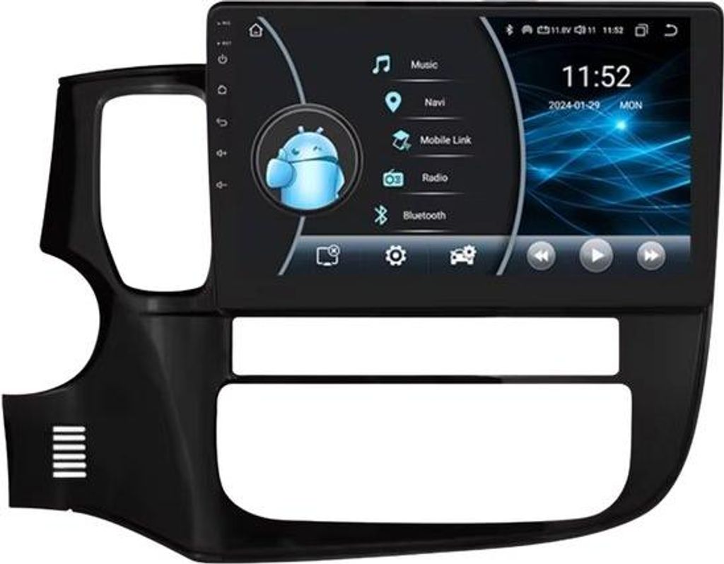 Autoradio mit Bluetooth und CarPlay für Mitsubishi Outlander 3 (2012-2018) – Kompatibel mit Apple und Android – Stereo – Navigationssystem ...