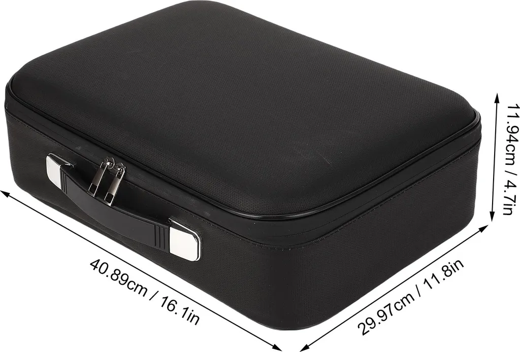 Boîte à documents ignifuge à coque dure avec trieur accordéon 13 plis