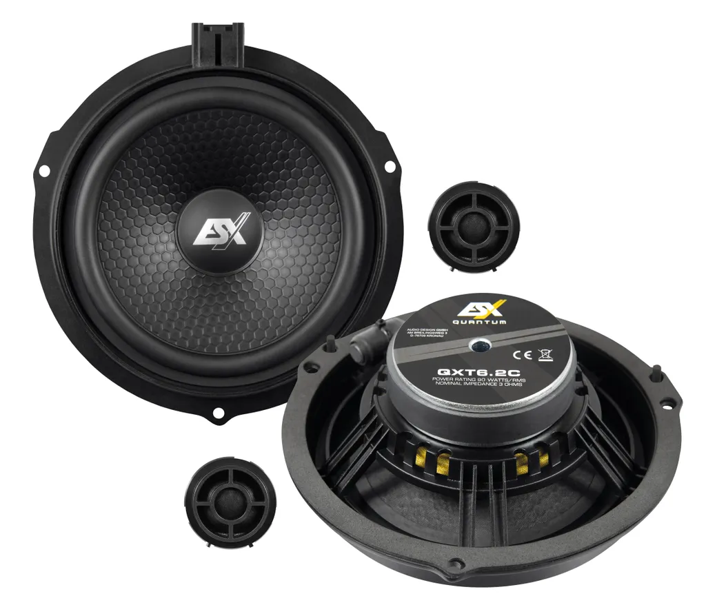 ESX Quantum QXT6.2C Enceinte 2 voies 16 cm pour Ford - Son Premium