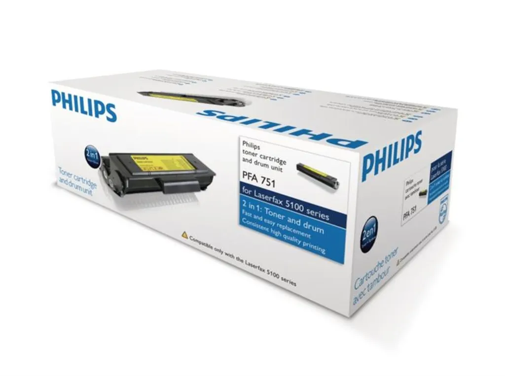 Cartouche Toner Noir avec Tambour d'Image Philips PFA751 Haute Qualité