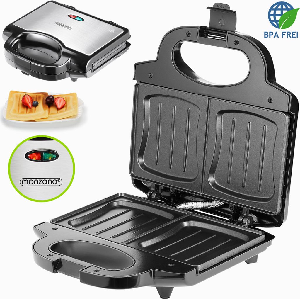 MONZANA® Sandwich Maker XXL Antihaftbeschichtung Produktbild 5