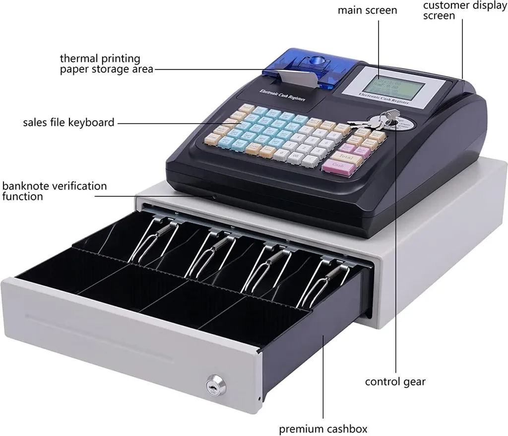 Système de caisse POS 8 LED pour supermarché et commerce de détail - 6