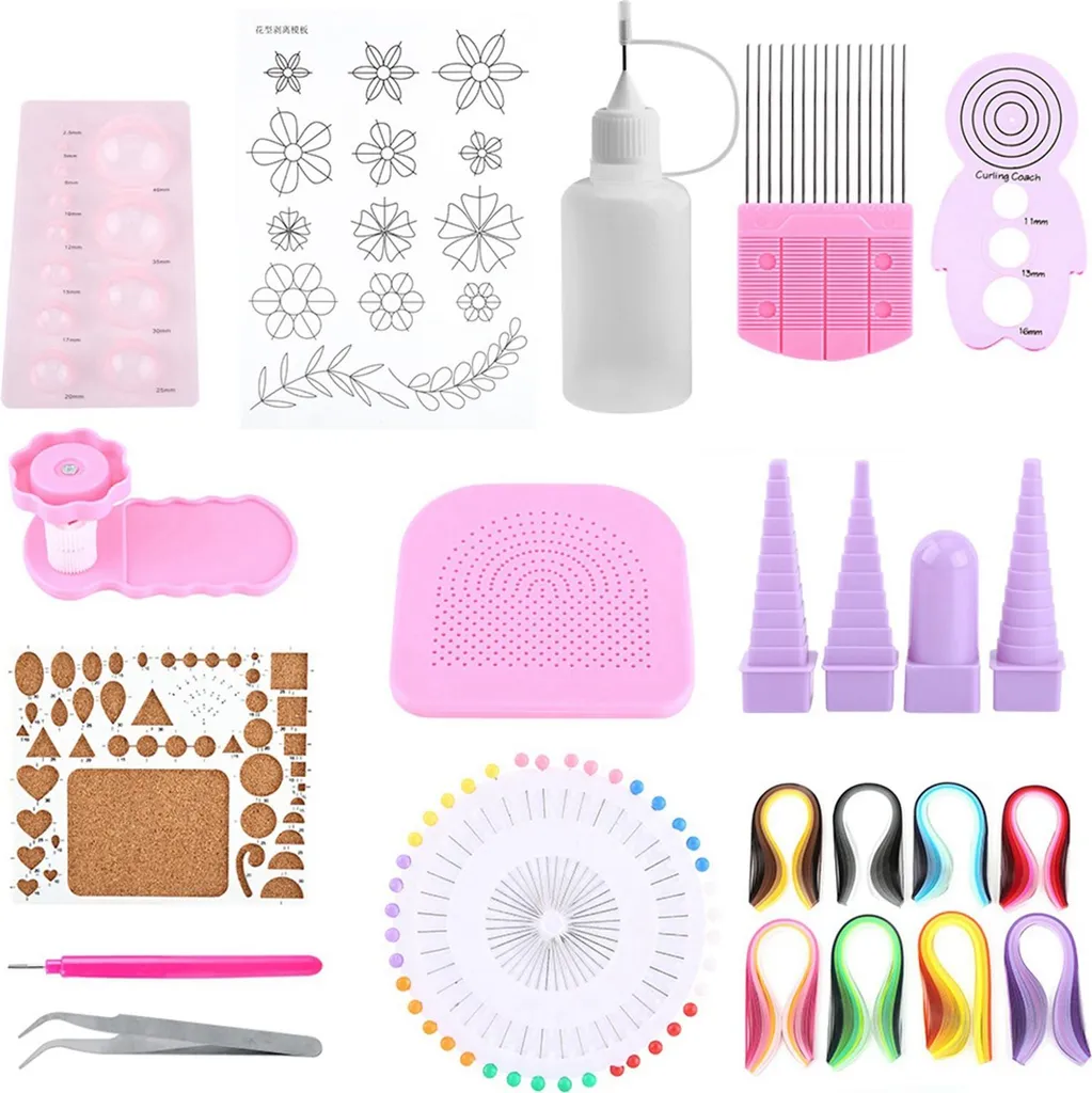 Matériel de Quilling polyvalent avec outils ergonomiques pour décoration - 5