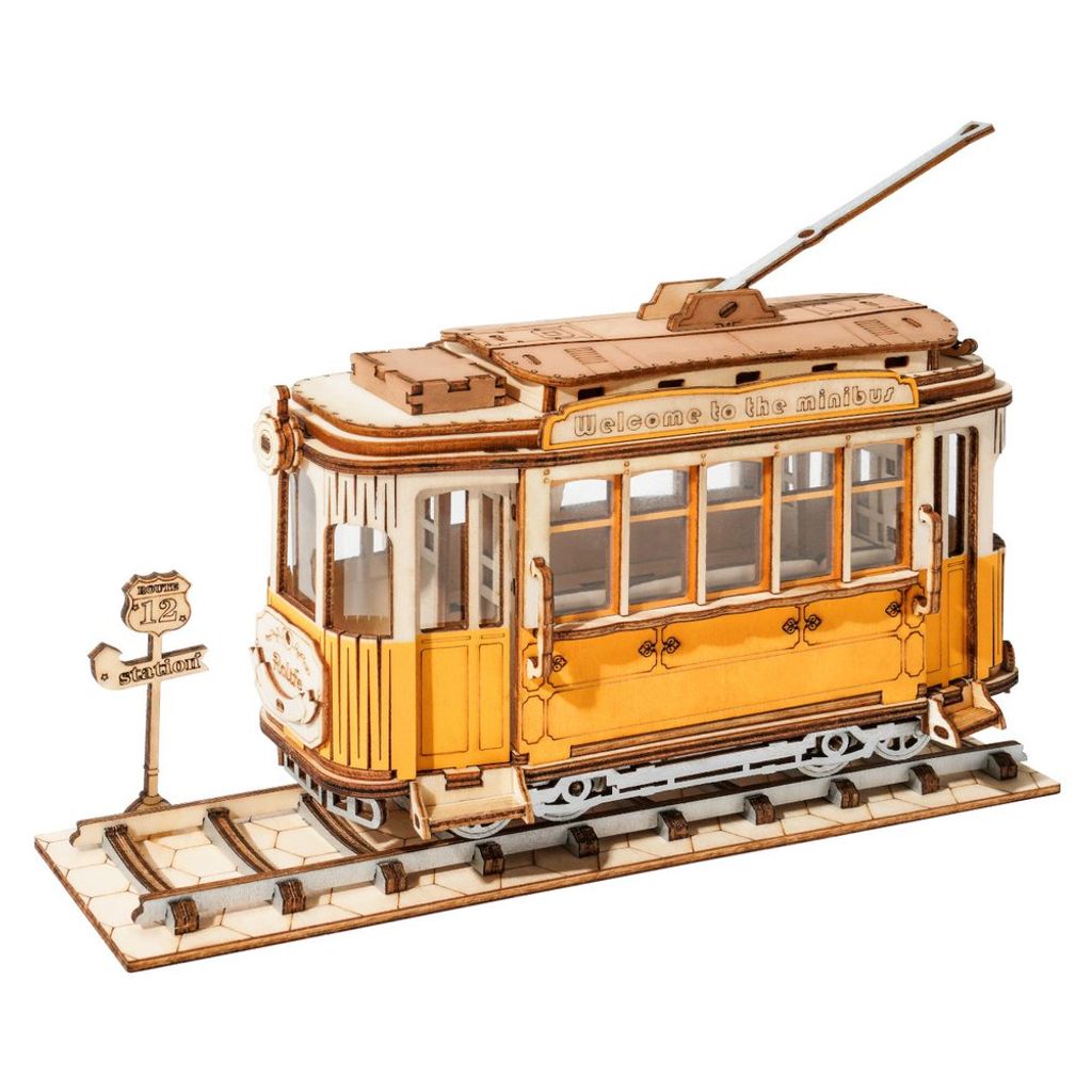 Drevené 3D puzzle s električkou Obrázok produktu