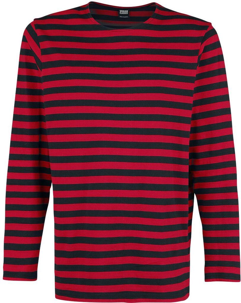 Urban Classics Langarmshirt Herren Regular Stripe Produktbild 