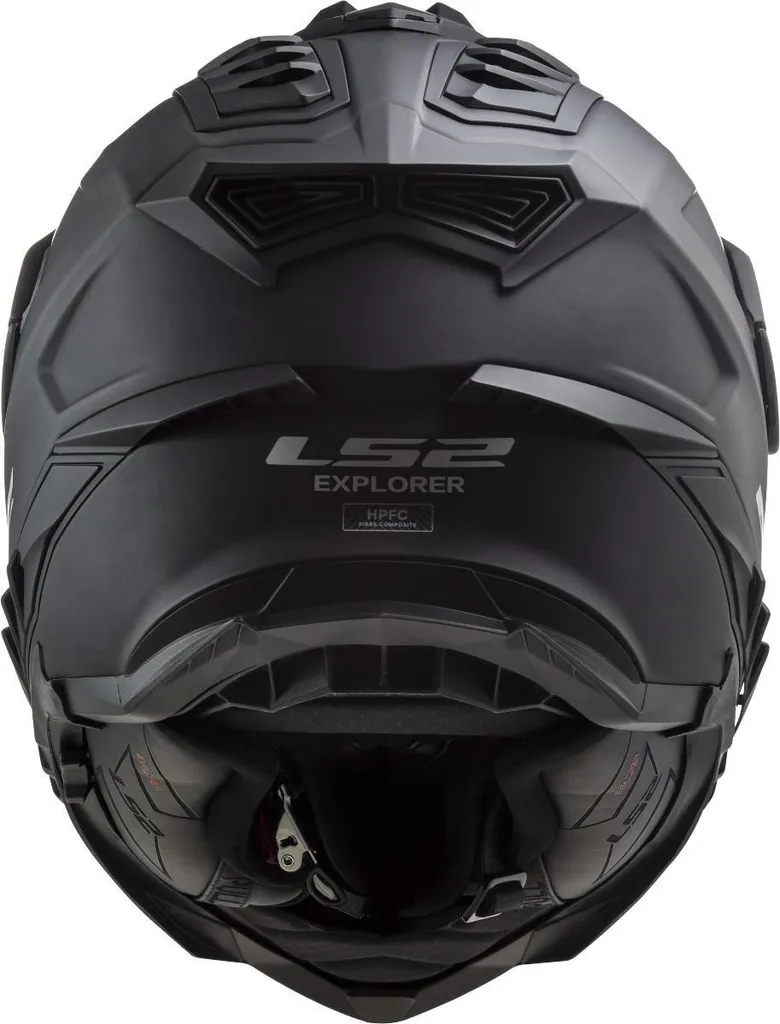 Casque motocross LS2 MX701 Explorer Solid noir mat taille M pour enduro - 19