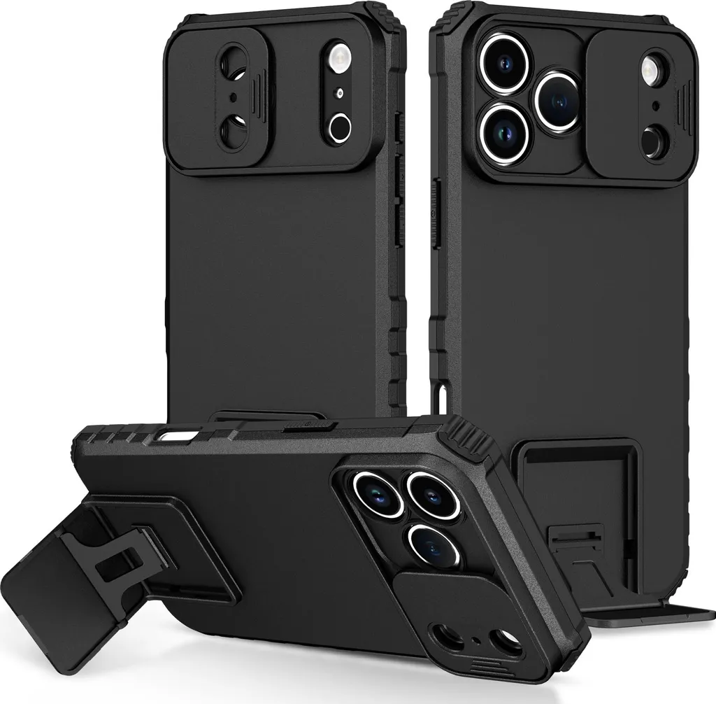 Custodia iPhone 17 Pro Max Protezione Militare con Supporto e Slide Camera